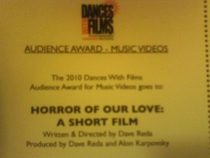 Dances With Films Award
