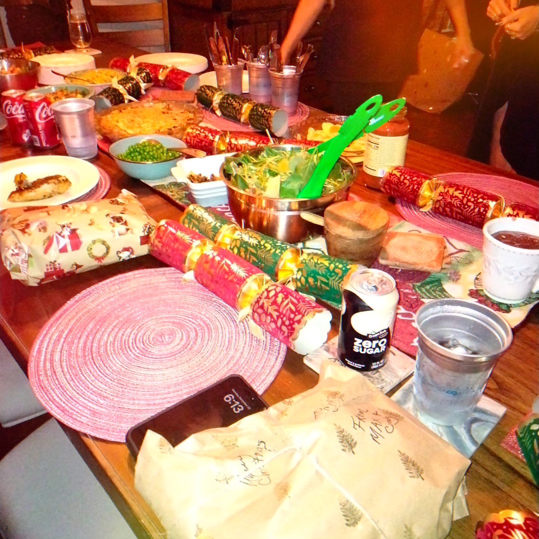 Thank you @maxwasaofficial & @cindycie for a killer Christmas, the food was amazing as ALWAYS!! Thank you and much love!! ... 
And yes... I got the lady reindeer's number 🤣
#christmas #christmas2023 #