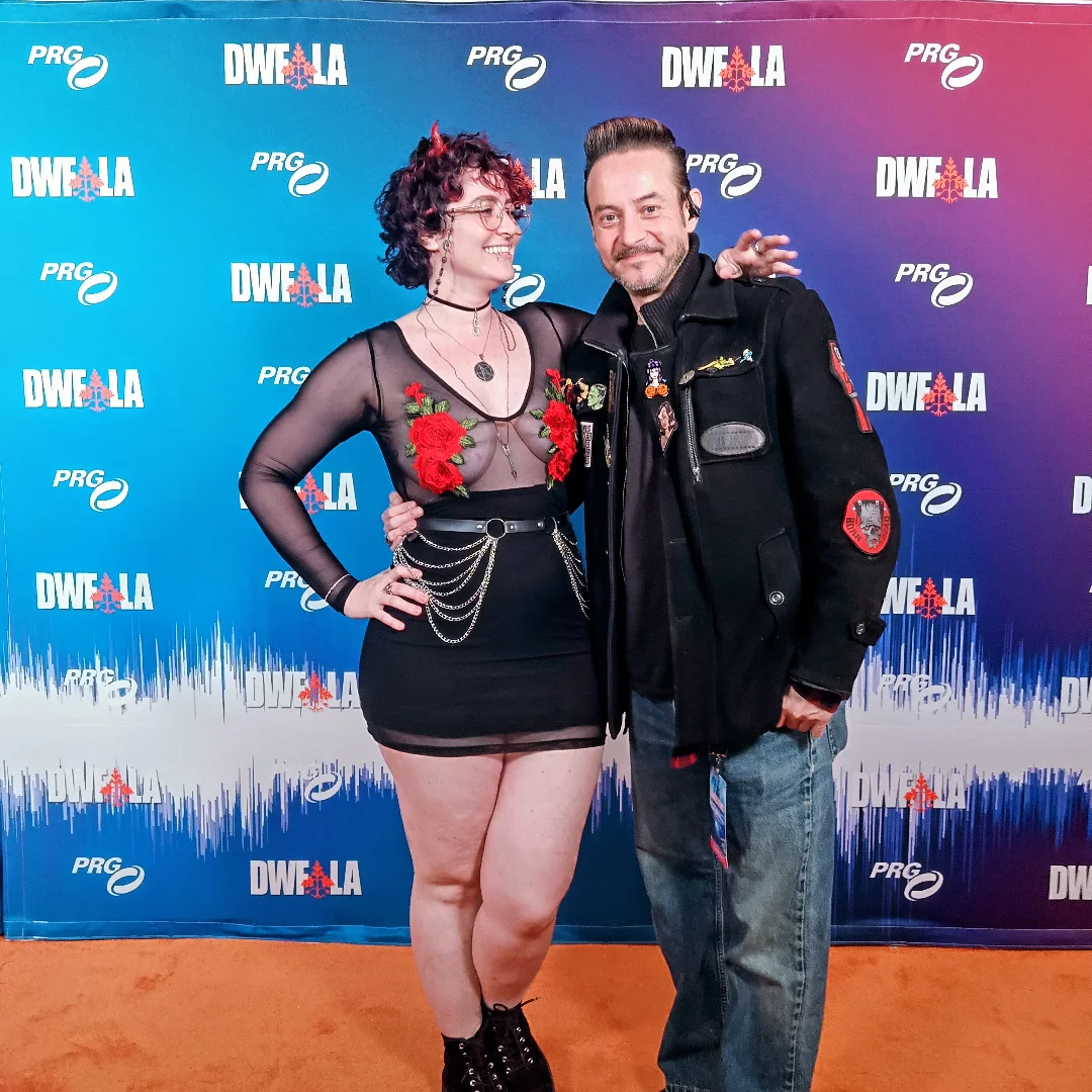 Another great night at @danceswithfilms who did I run in to??? @kat_alysha !!! One of my Zombies from my film ROTTING LOVE, & she had a film premier at the festival Last night!!!! Congrats Kat and to 