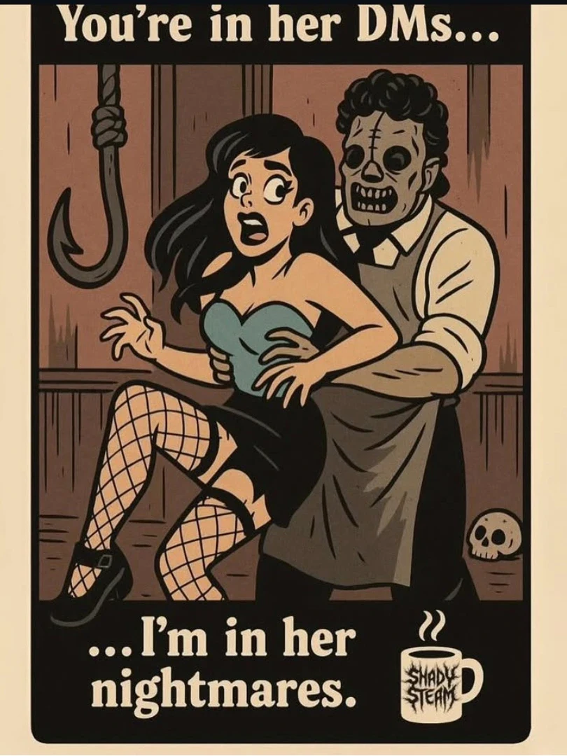 Horrible truths... 🤣
#horror #horrorlove #horrorfan #horrormovie #horrormovies #horrorfan #horrorfilm #horrorclub #horrorart #horrorjunkie #horroraddict #horrornights #horrornerd #horrorpunk #horrorst