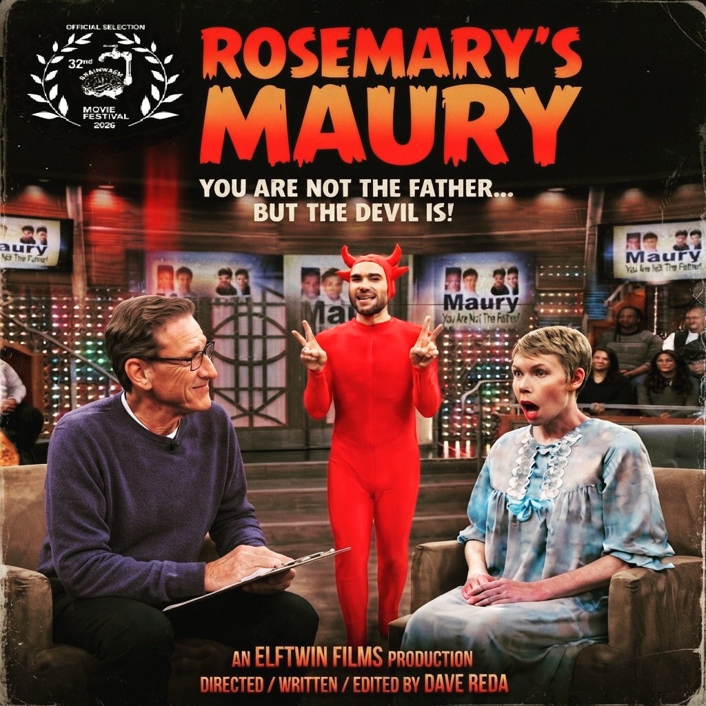 Well...THIS is horribly cool!!!! 
The little film I made - ROSEMARY'S MAURY - is officially premiering this weekend at the 32nd Annual Brainwash Movie Festival in San Francisco! 🎬🍿
If you love weird, 